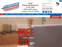 Tablet Screenshot of flooringexpress.com